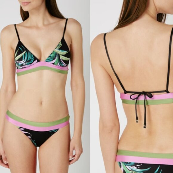Seafolly Other - New! SET Seafolly last palmas Bikini top bottoms black nwot 28510
